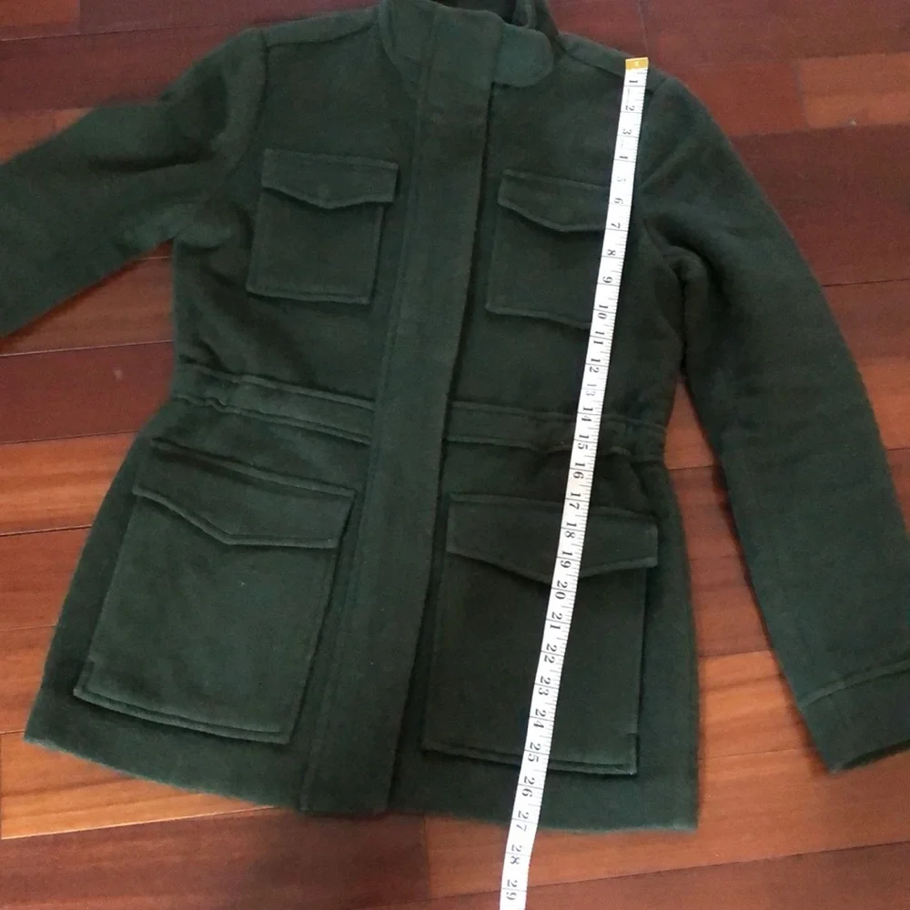 Lucky Brand Olive Green Military Style Field Jacket Wool Blend - Picture 13 of 15